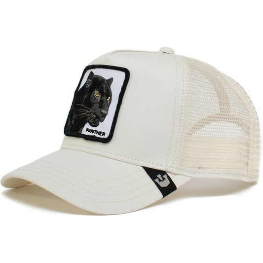 Panther Trucker Cap - White